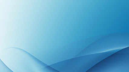 Abstract blue background with smooth lines ai image 