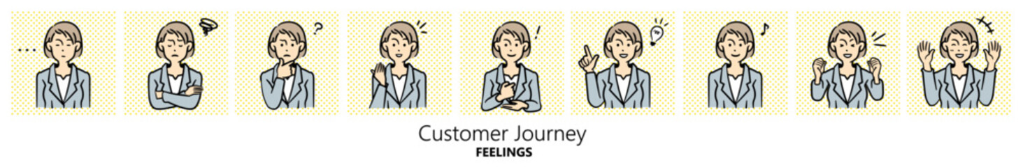 人物イラスト（スーツ女性２）