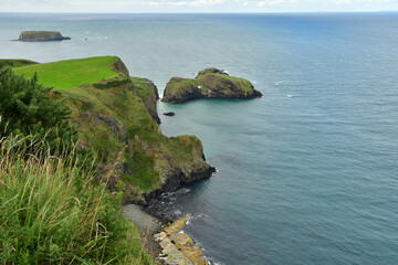 Fototapeta na wymiar Portaneevey, Northern Ireland - september 15 2022 : seaside landscape