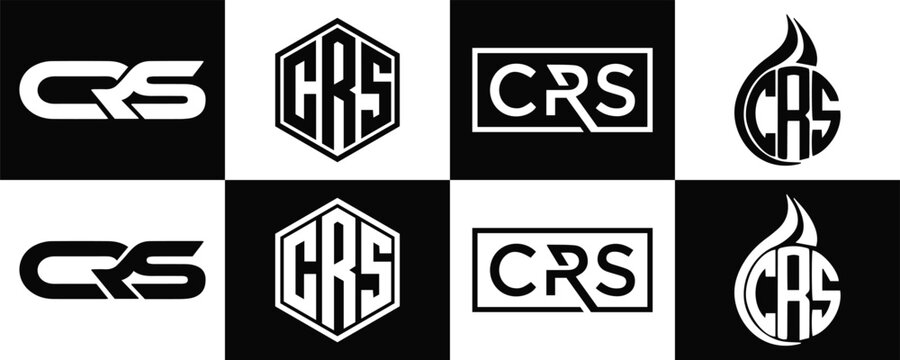 CRS logo. C R S design. White CRS letter. CRS, C R S letter logo design. Initial letter CRS  linked circle uppercase monogram logo. C R S letter logo vector design. CRS letter logo design five style.