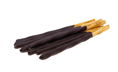 chocolate covered sticks isolated