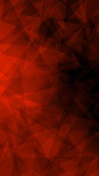 gradient red color background with triangle shape animate vertical footage video clip. short video clip