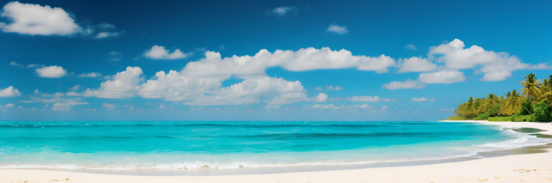 Tropical beach images, White sandy shore pictures, Turquoise ocean waves, Maldives island landscapes, Calm ocean panoramas, Sunny day beach photography, Perfect beach day stock photos, Clouds in blue 