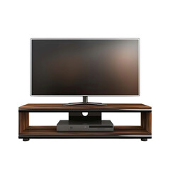 TV Stand - Rectangular or Square-Shaped, Flat Screen - Isolated on White Background
