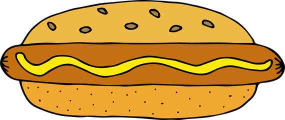cartoon burger, sandwich