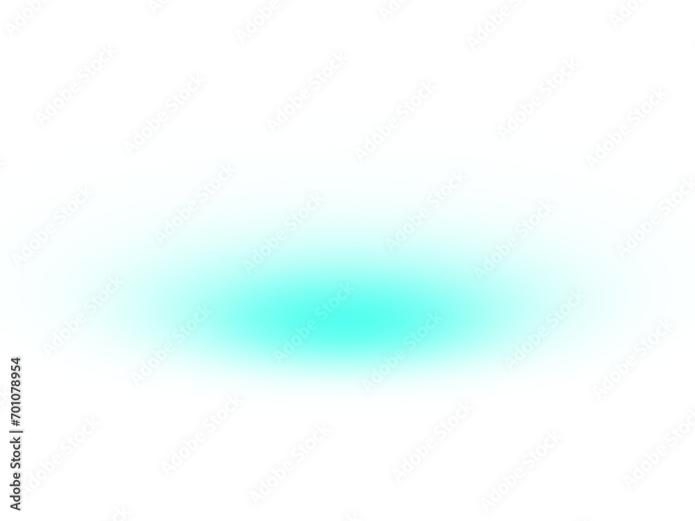 Poster Cyan transparency neon glow on transparent background 