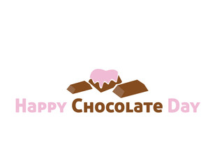 Happy Chocolate Day, Happy rose Day, Happy Valentine Day, Happy Hug Day, Happy Propose Day and Happy Kiss Day logo design vector illustration