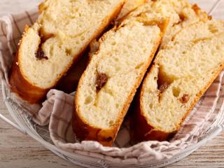 Slices of bread with filling
