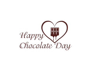 Happy Chocolate Day, Happy rose Day, Happy Valentine Day, Happy Hug Day, Happy Propose Day and Happy Kiss Day logo design vector illustration