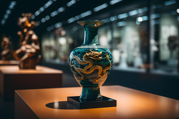 Ming Vase, vase, chinese treasure, art, vase, ancient pottery, vase - obrazy, fototapety, plakaty