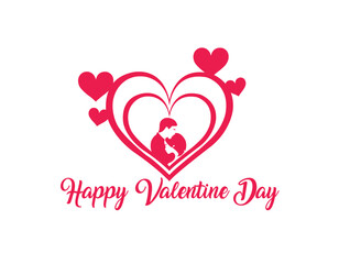Happy Valentine Day, Happy Chocolate Day, Happy Rose Day, Happy Teddy Day, Happy Hug Day, Happy Propose Day and Happy Kiss Day logo design vector illustration