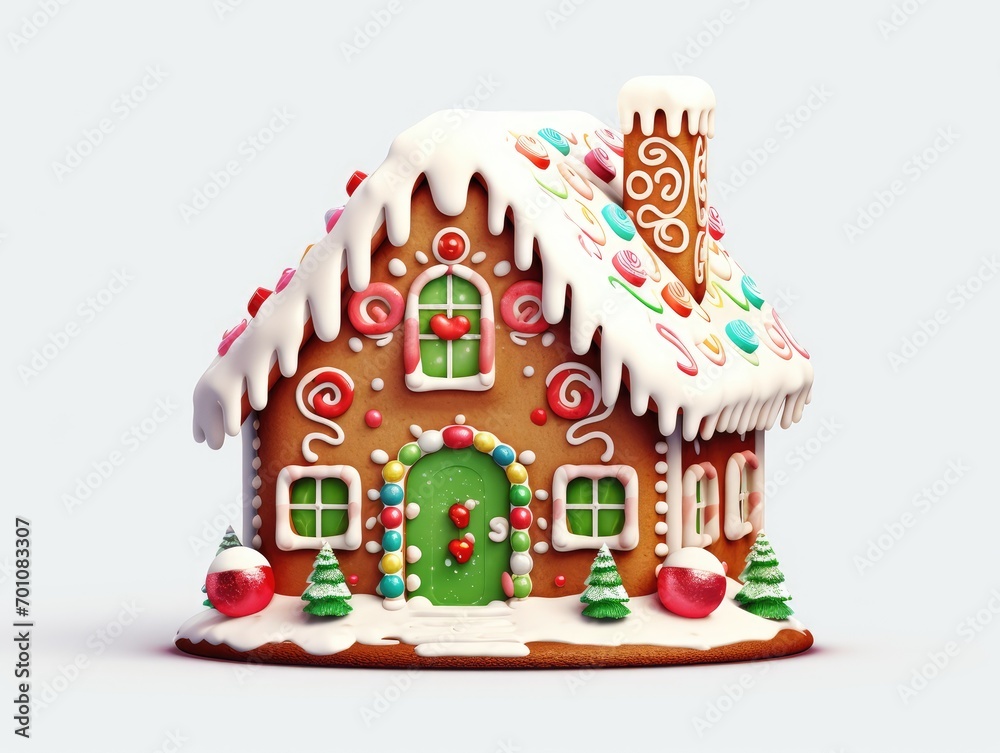 Poster christmas gingerbread house