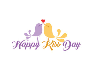 Happy Kiss Day, Happy Valentine Day, Happy Chocolate Day, Happy Rose Day, Happy Teddy Day, Happy Hug Day and Happy Propose Day logo design vector illustration