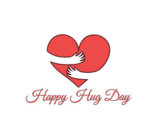 Happy Hug Day, Happy Teddy Day, Happy Valentine Day, Happy Chocolate Day, Happy Rose Day, Happy Propose Day and Happy Kiss Day logo design vector illustration