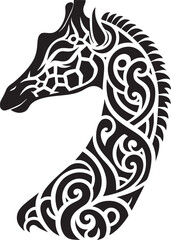 Tribal Giraffe Design