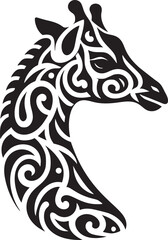 Tribal Giraffe Art