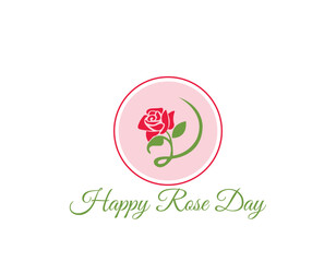  Happy rose Day, Happy Chocolate Day, Happy Valentine Day, Happy Hug Day, Happy Propose Day and Happy Kiss Day logo design vector illustration