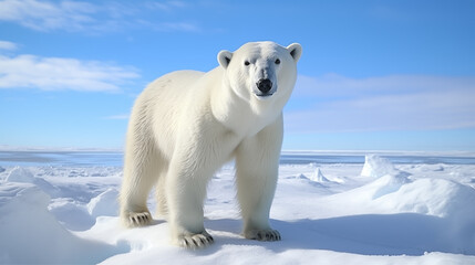 polar Bear , Wild animal for World wildlife day.