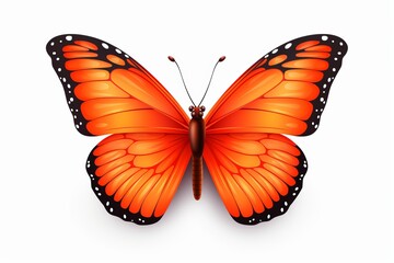 Obraz premium Logo Art Illustration. Beautiful Isolated Butterfly