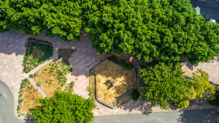 Aerial View of Lentini, Syracuse, Sicily, Italy, Europe