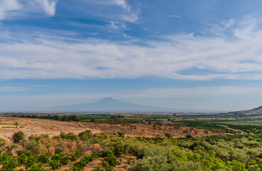 View of the Plain of Catania with Mount Etna in the Background, Sicily, Italy, Europe