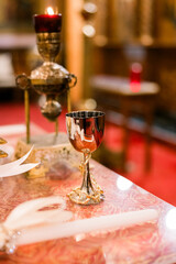 glass of wine for ceremony