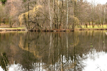 Jezioro, staw na Gedymina. ©  Nowiński