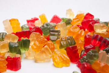 sweet jelly candies in the shape of bears