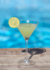 Daiquiri frozen cocktail with lime