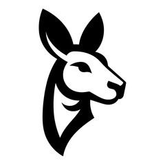 Vector illustration of a kangaroo suitable