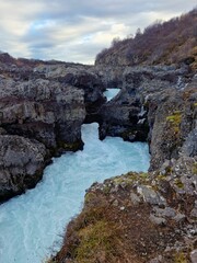 Fototapeta na wymiar Island: Wasserfälle, Natur pur.