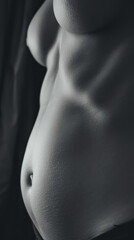 Naklejka premium Blossoming Life: Capturing the Elegance of Pregnancy. Generative AI