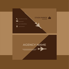 Modern Travel Postcard Design Template. Travel Company Postcard.Creative Business Card Template | Travel Agency Business Card