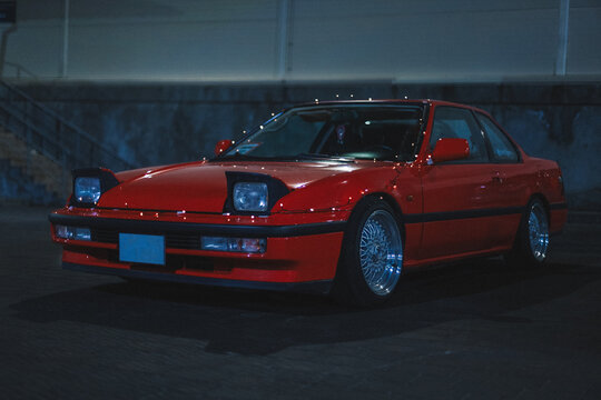 Red Retro Sports Car