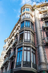 Obraz premium Modernist style building, Barcelona, Catalonia, Spain