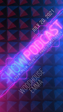 Neon Podcast Audio and Music Visualizations