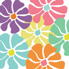 seamless background with flowers, seamless pattern design