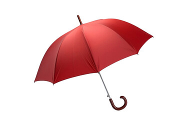 red umbrella isolated on white background