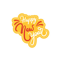 Happy New Year Lettering