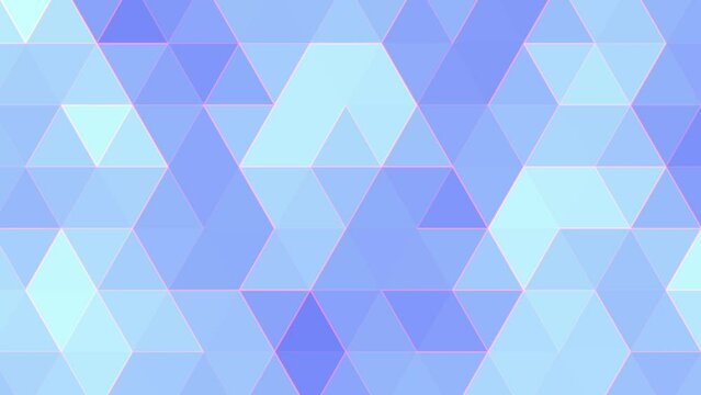 Abstract Animated Geometric Background With Triangle Glittering Effect