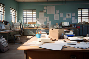 messy office, office full of paperwork, office work, messed up office, unorganized office