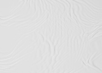 White glued crumpled and creased paper