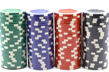 Casino chips for poker games