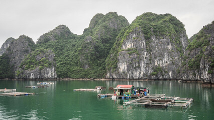 The landscape of Ha Long Bay in Northern Vietnam