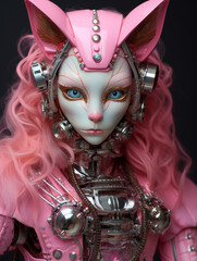 Cyber Elegance: Futuristic Femme