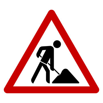 Baustellenschild 