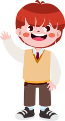 Happy cute children back to school