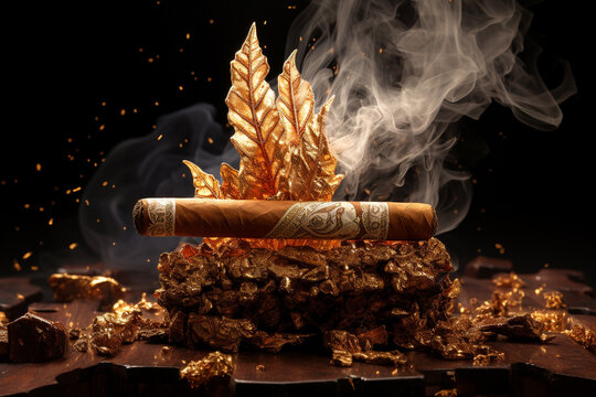 Cigar, ciggy, smoke, stogie tobacco siga cigarette unhealthy toxic alcohol risk nicotine, chemicals and additives, major public health issue, relaxation.