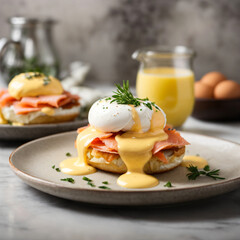 Eggs Benedict - Smoked Salmon & Luxurious Hollandaise Sauce