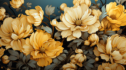 Beautiful yellow flower wallpaper